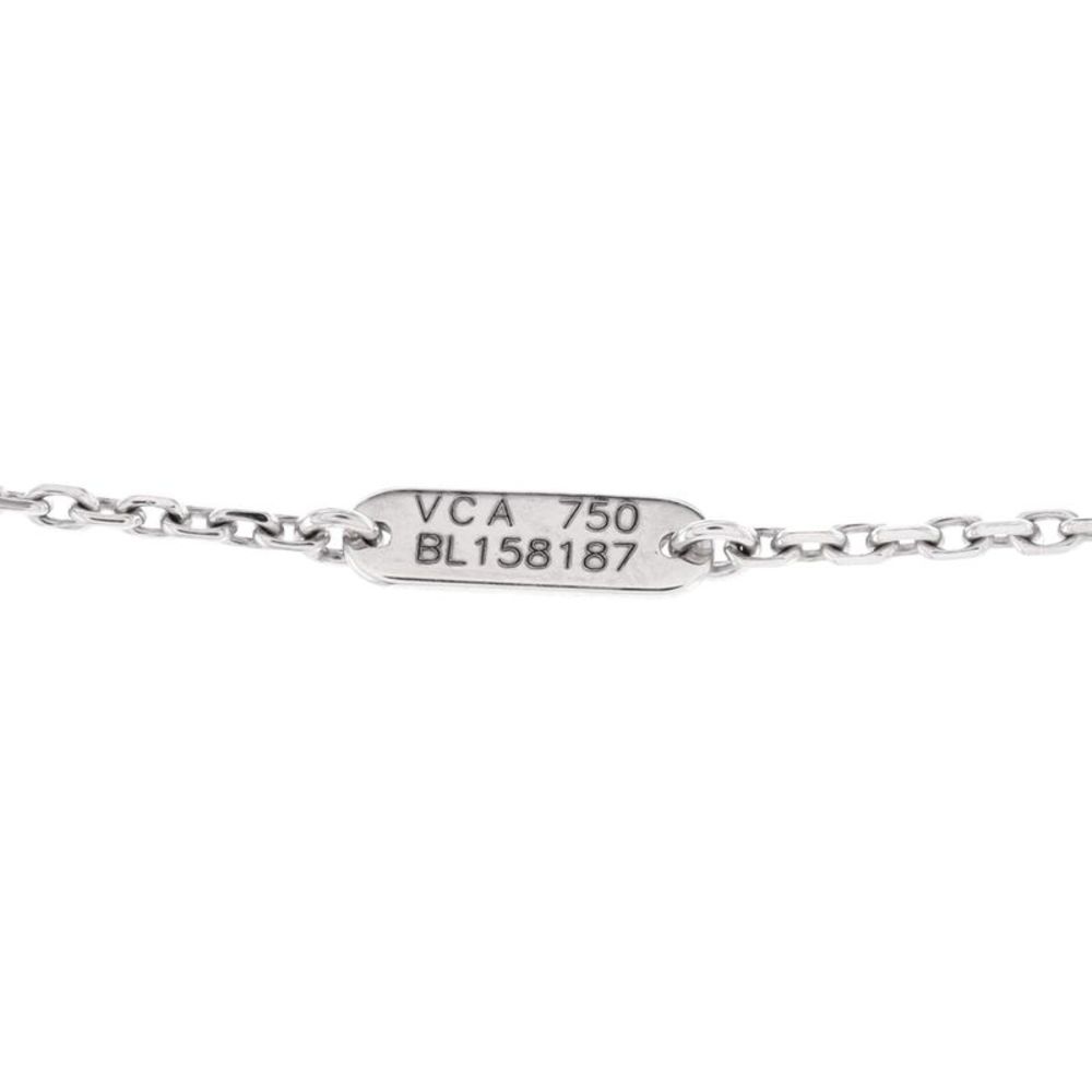 Van Cleef & Arpels Lucky Alhambra Heart Pendant Necklace 18K White Gold and Moth - Picture 3 of 3